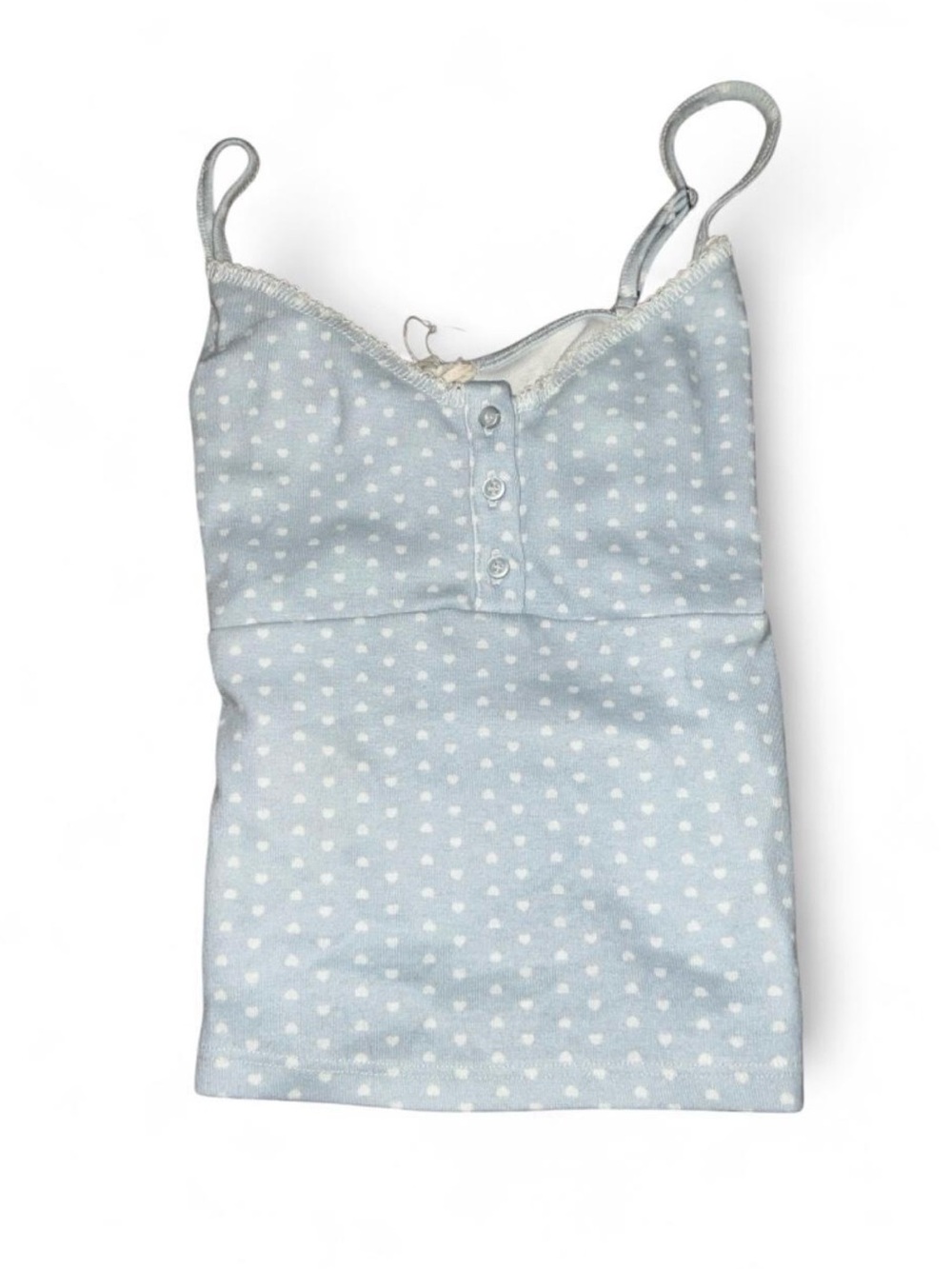 Light Blue Polka Dot Spaghetti-Strap Camisole